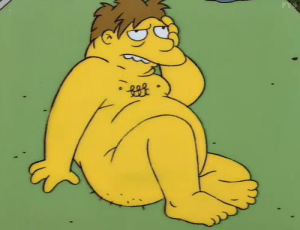 barney gumble naked