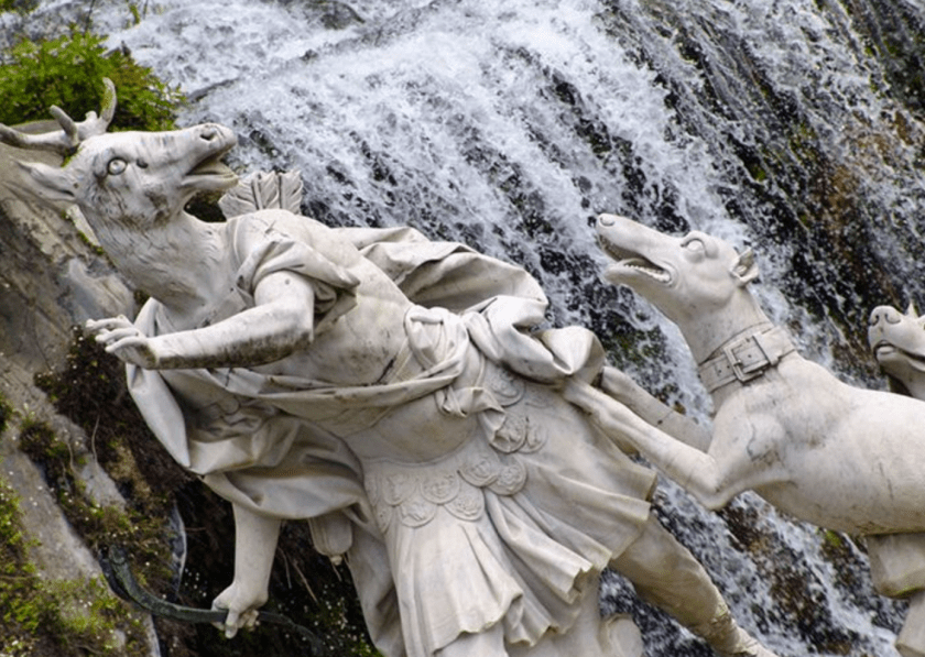 Paolo Persico, Pietro Solari & Angelo Brunelli, Actaeonfontein, Caserta (detail)