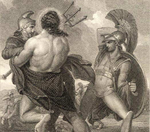 Henry Howard (kopie naar), Poseidon komt tussenbeide in de Trojaanse oorlog, 1805