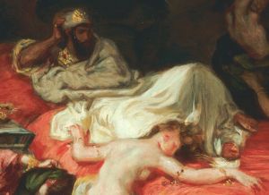 Eugène Delacroix, La mort de Sardanapale, 1827 (detail)