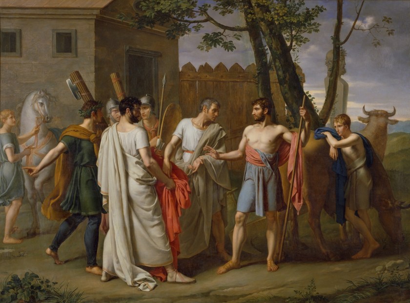 Juan Antonio Ribera, Cincinato abandona el arado para dictar leyes a Roma, ca. 1806