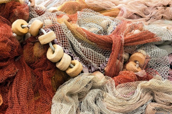 fishing net with corks