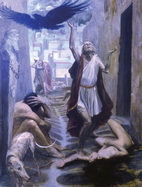 Stanley Meltzoff, The plague in Athens, 1963